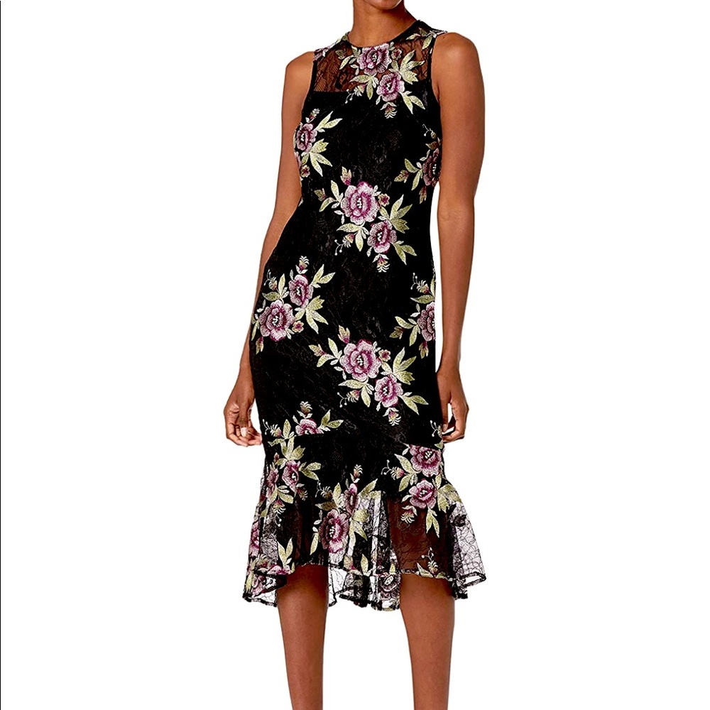 Calvin Klein Lace Midi Dress, fit and flounce